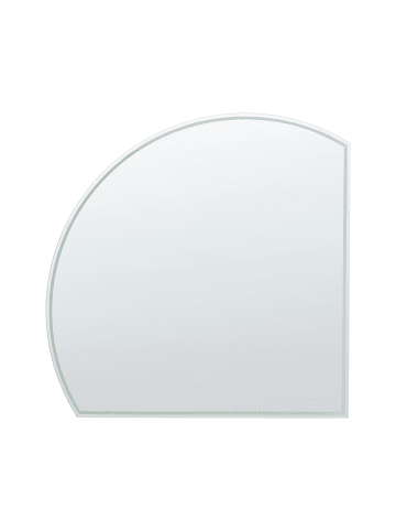 Beliani Badezimmerspiegel OZENAY in Silber - (W) 100 x (H) 100 x (L) 2 cm