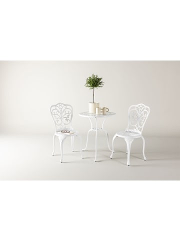 ebuy24 Café-Set Nandin Weiß 60 x 60 cm