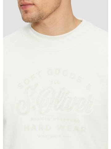 s.Oliver Sweatshirt langarm in Weiß