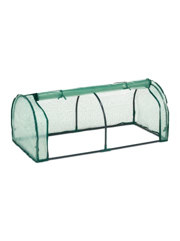 relaxdays Frühbeet in Grün - (B)128 x (H)50 x (T)60 cm