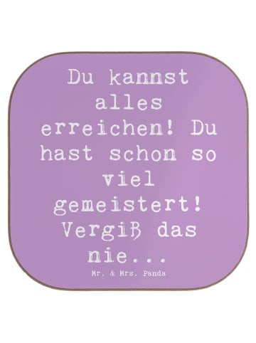 Mr. & Mrs. Panda Bierdeckel Spruch Selbstvertrauen stärken mit S... in Lavendeltraum