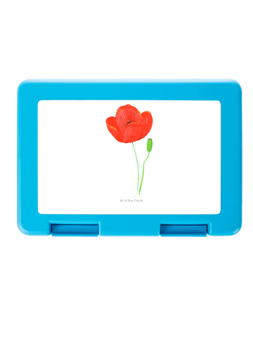 Mr. & Mrs. Panda Kinderbrotdose Blume Mohnblume ohne Spruch in Weiß