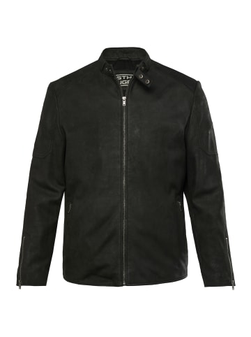 STHUGE Lederjacke in schwarz