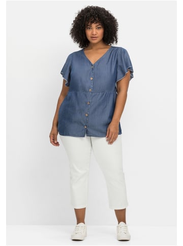 sheego by Joe Browns Bluse in blue Denim