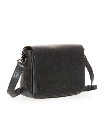 Mandarina Duck Mellow Leather Umhängetasche Leder 23 cm in nero