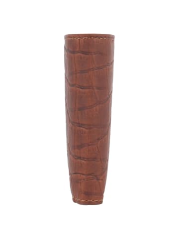 Esquire Croco Geldbörse RFID Schutz Leder 12 cm braun
