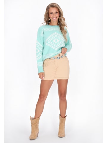 IZIA Women Sweater in aqua