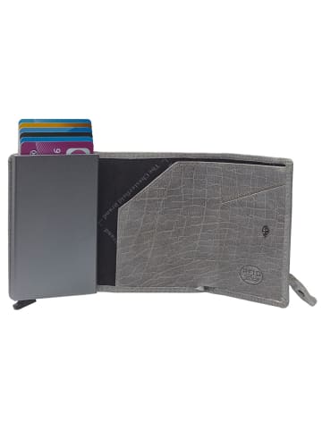 The Chesterfield Brand Paris Kreditkartenetui RFID Schutz Leder 7 cm in light grey