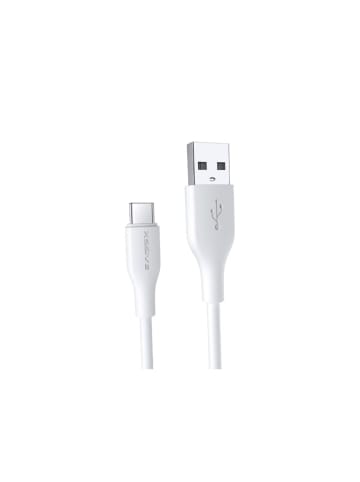 COFI 1453 2.4A 2 Meter Datenkabel 2.4A USB zu Typ-C (USB-C) Schnell in Weiß