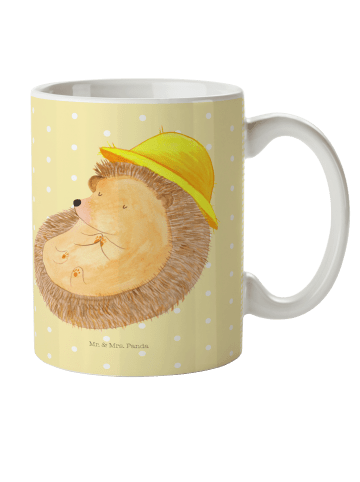Mr. & Mrs. Panda Kindertasse Igel Beten ohne Spruch in Gelb Pastell