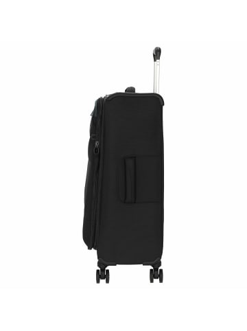 D&N Travel Line 9004 - 4-Rollen-Trolley M 68 cm erw. in schwarz