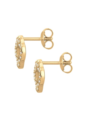 Elli Ohrringe 925 Sterling Silber Kleeblatt in Gold