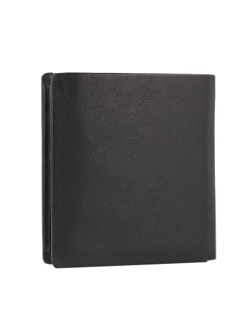 Braun Büffel Hannes Geldbörse RFID Schutz Leder 9.5 cm in schwarz