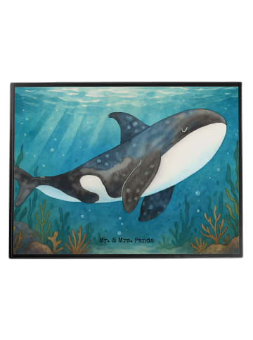 Mr. & Mrs. Panda Schreibunterlage Orca Design ohne Spruch in Weiß
