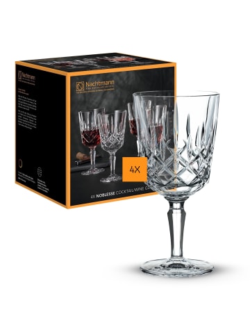 Nachtmann 4er Set Cocktailgläser / Weingläser Noblesse 355 ml in transparent