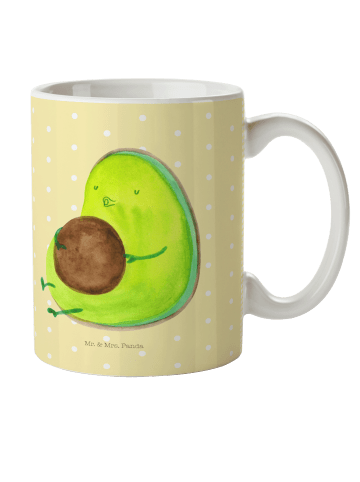 Mr. & Mrs. Panda Kindertasse Avocado Pfeifen ohne Spruch in Gelb Pastell