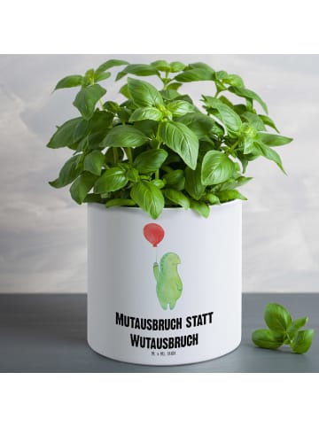 Mr. & Mrs. Panda Übertopf XL Schildkröte Luftballon mit Spruch in Weiß