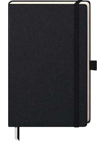 BRUNNEN Notizbuch Kompagnon Klassik A5 kariert 96 Blatt 80g/qm schwarz
