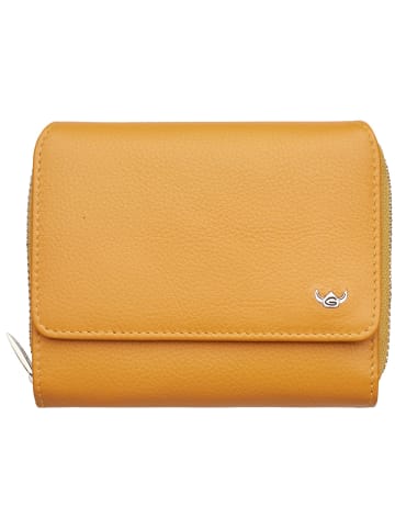 Golden Head Madrid Geldbörse RFID Leder 11,5 cm in senfgelb