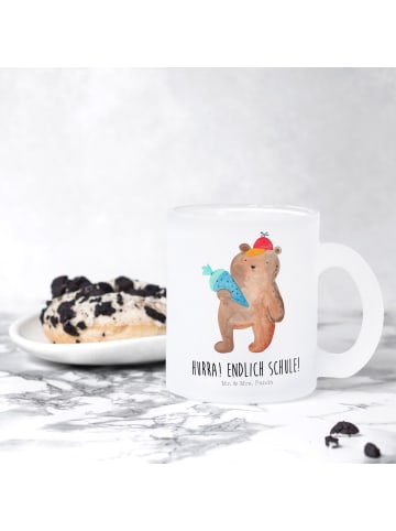 Mr. & Mrs. Panda Glas Bär Schultüte mit Spruch in Transparent