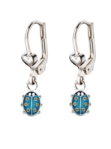 schmuck23 Silber-Ohrringe 925 Marienkäfer 1,0 cm x 1,0 cm