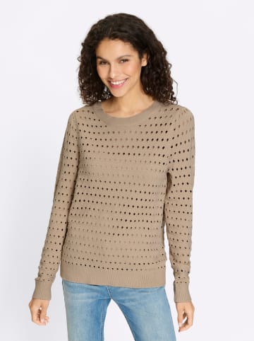 Heine Feinstrickpullover in beige