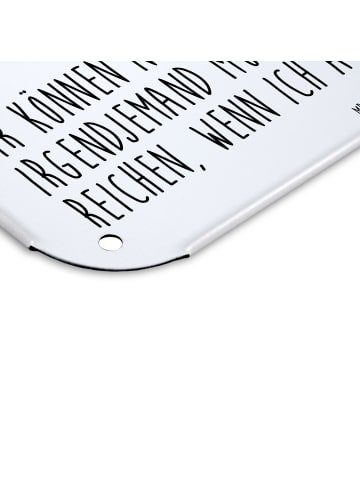 Mr. & Mrs. Panda Magnetschild Einhorn Prinzessin mit Spruch in Weiß