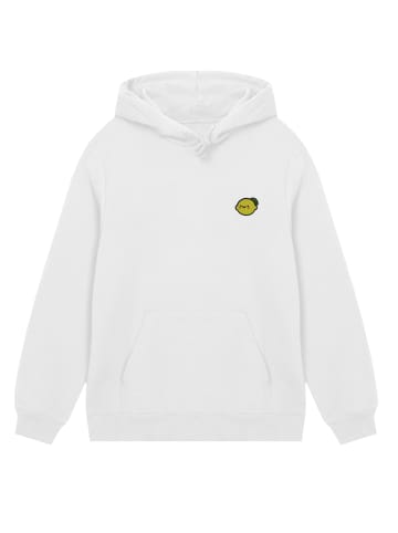 F4NT4STIC Hoodie Lemon Cute Face Bestickt in off-white