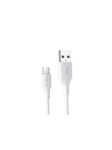 COFI 1453 COF 2.4A 1 Meter Datenkabel 2.4A USB zu Typ-C (USB-C)Schnell in Weiß