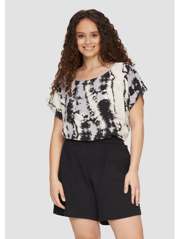 QS Bluse kurzarm in Grau