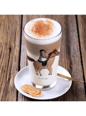 Mr. & Mrs. Panda Trinkglas Pferd Reiten ohne Spruch in Transparent