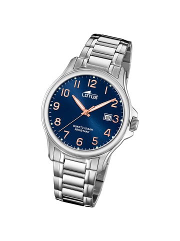 Lotus Analog-Armbanduhr Lotus Khrono silber groß (ca. 40mm)