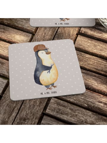 Mr. & Mrs. Panda Tischuntersetzer Wenn Papa es nicht reparieren ... in Grau Pastell