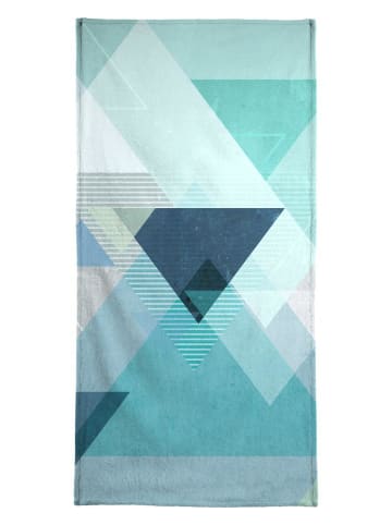 Juniqe Handtuch "Graphic 114" in Blau & Grau