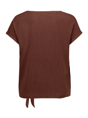 Betty Barclay Halbarm-Shirt mit Schleifenknoten in Light Maroon