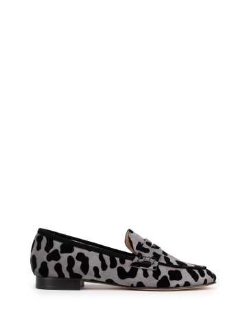 Wittchen Women's loafers in leopard print made of genuine leather in Gray