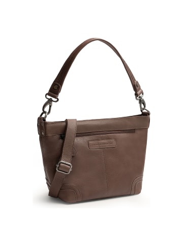 The Chesterfield Brand Zarita Schultertasche Leder 22 cm dark taupe