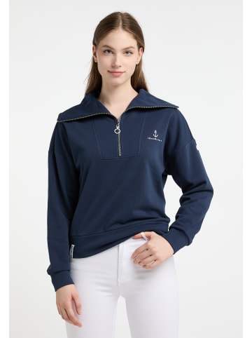 DreiMaster Maritim Damen Oversized Sweatshirt in Dunkelmarine