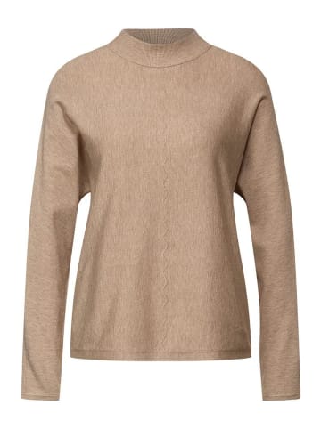 Street One Pullover in buff sand melange