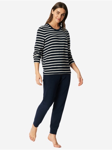 Schiesser Pyjama Casual Essentials in nachtblau