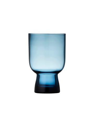 Lyngby Glas Wasserglas Sorrento in Blau