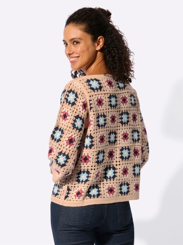 WITT WEIDEN Pullover in apricot-koralle-gemustert