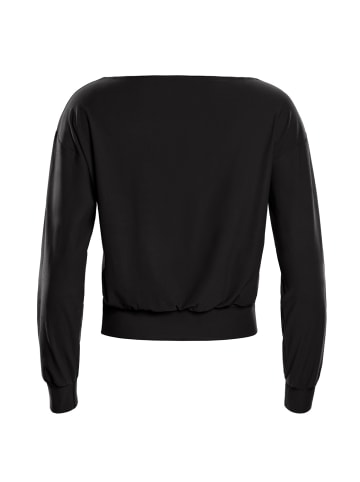 Winshape Functional Light and Soft Cropped Long Sleeve Top LS003LS in schwarz