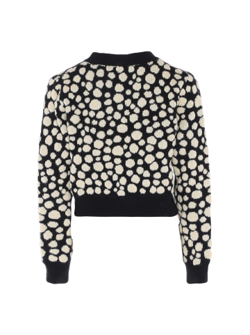 myMo ROCKS Damen Pullover in SCHWARZ WOLLWEISS