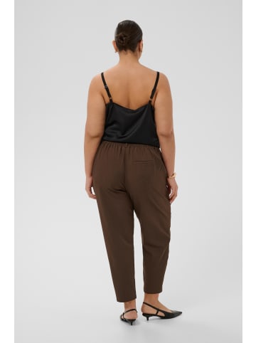 KAFFE curve Casual Hose KCvictoria Loose fit in Seal Brown CC.