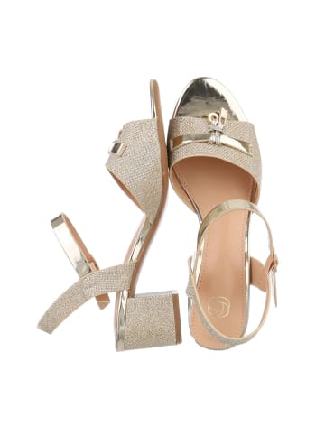 Ital-Design High-Heel Sandalette in Gold