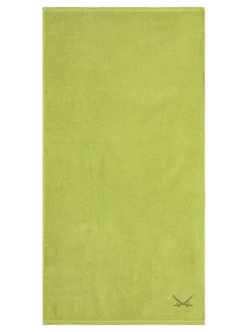 Sansibar 2er Badetuch-Set „Frottier-Kollektion Classic“, 90x180 cm in Grün