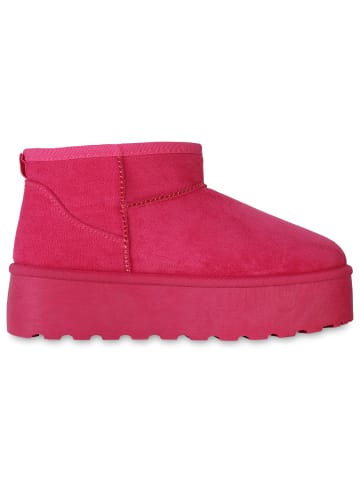 VAN HILL Plateau Boots Allison in Fuchsia