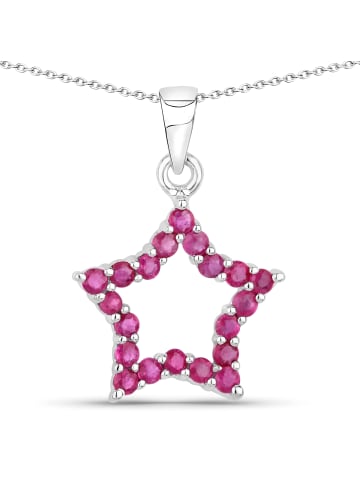 Rafaela Donata Kette Stern Sterling Silber Rubin in silber