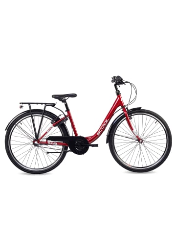 S'COOL Kinderfahrrad - chiX 26 Zoll 3-Gang | ab 10 Jahre - Red/White